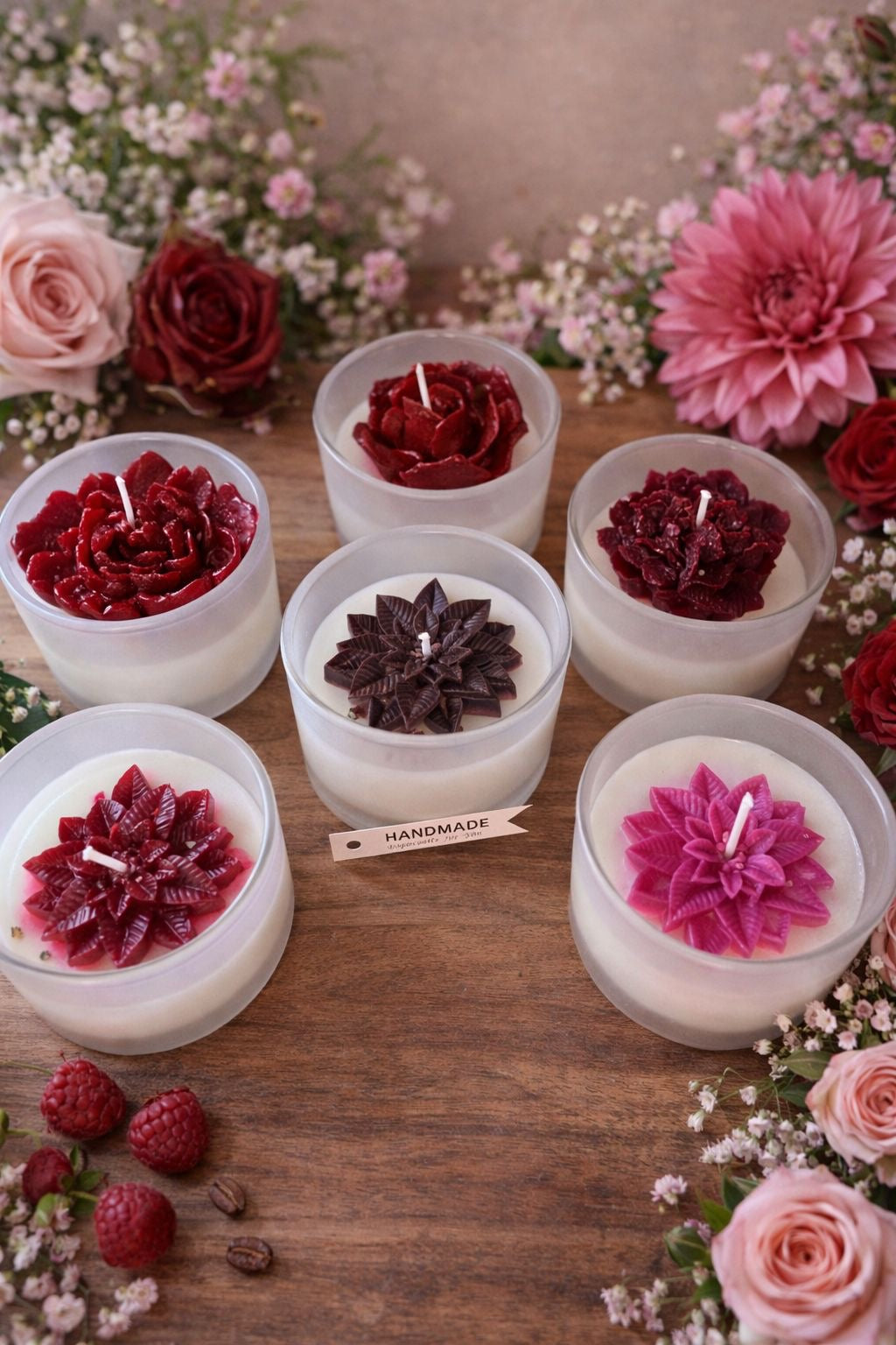 Romantische Blütenkerzen 🕯️🌸