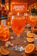 Handgemachte Gelkerze „Aperol Spritz“ – Sommerstimmung für dein Zuhause 🍊✨