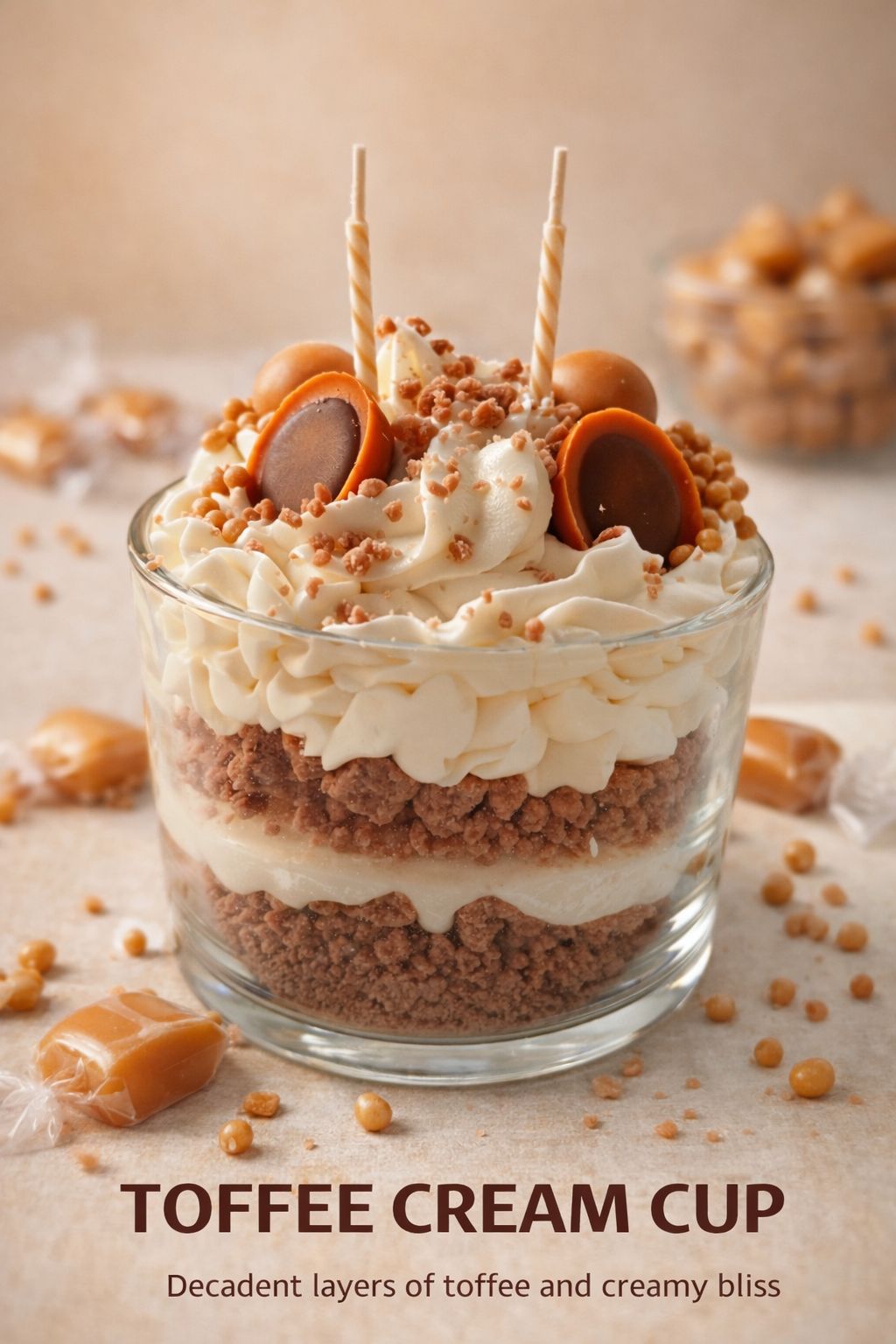 XXL Duftkerze „Toffee Cream“ – Süße Verführung für dein Zuhause 🍯✨